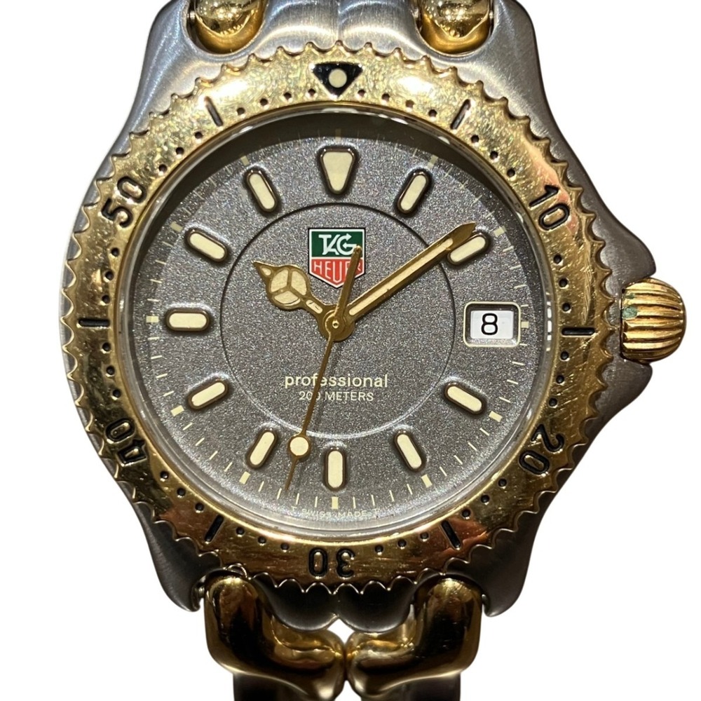 TAG Heuer watch, total weight 92.4g, stainless steel, quartz movement, gray d...